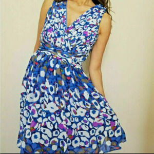 Matthew Williamson for Impulse Beautiful Sleeveless Lined‎ Mini Dress. Size 10